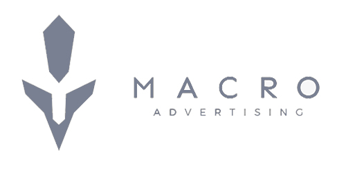 Macro advertising logo